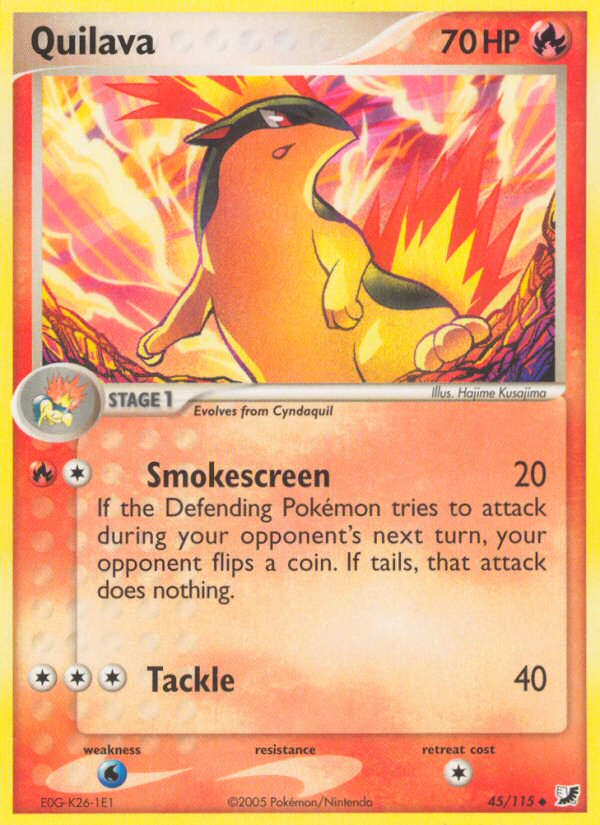 EX Unseen Forces Quilava #45/115