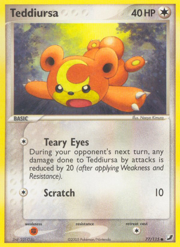 EX Unseen Forces Teddiursa #77/115