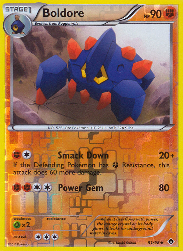 Emerging Powers Boldore #51/98 reverse holo