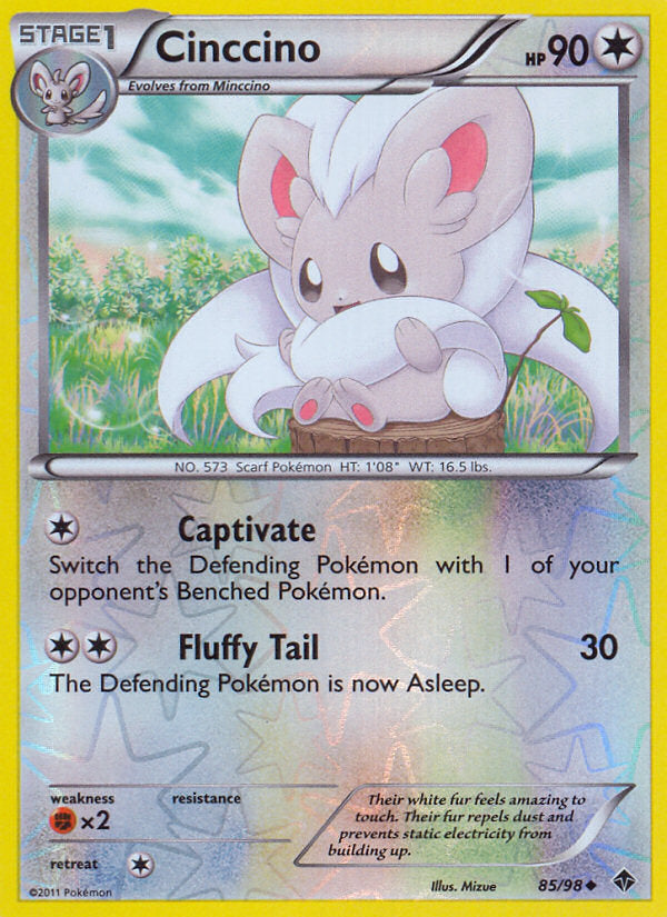 Emerging Powers Cinccino #85/98 reverse holo