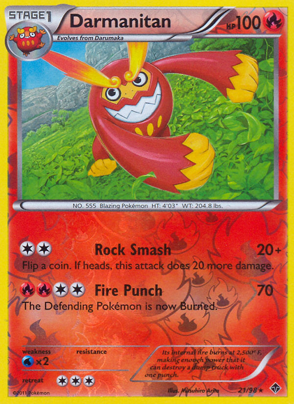 Emerging Powers Darmanitan #21/98 reverse holo