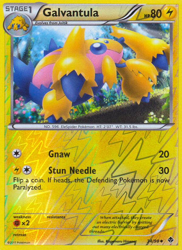 Emerging Powers Galvantula #34/98 reverse holo