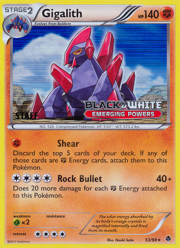 Emerging Powers Gigalith #53 Staff Release Promo