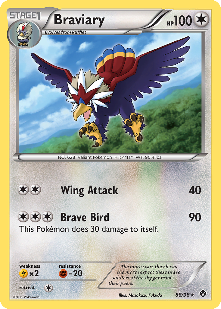 Emerging Powers Non - Holo Braviary #88/98
