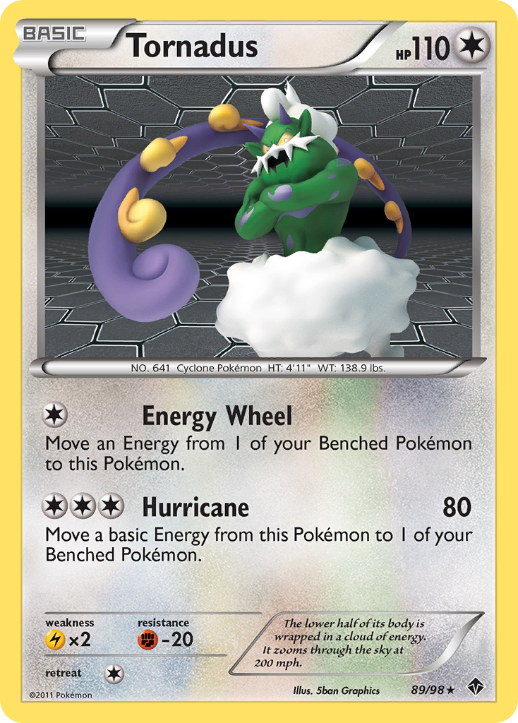 Emerging Powers Non - Holo Tornadus #89/98
