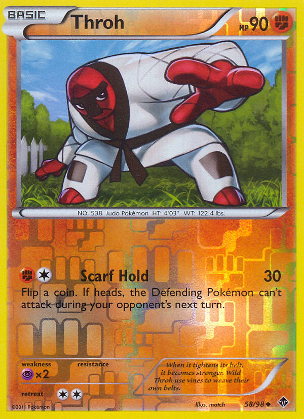 Emerging Powers Throh #58/98 reverse holo