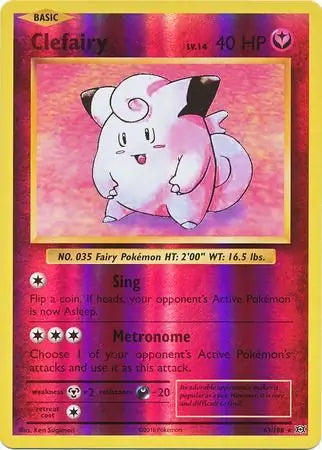 Evolutions Clefairy #63/108 reverse holo