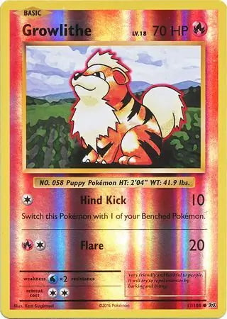 Evolutions Growlithe #17/108 reverse holo