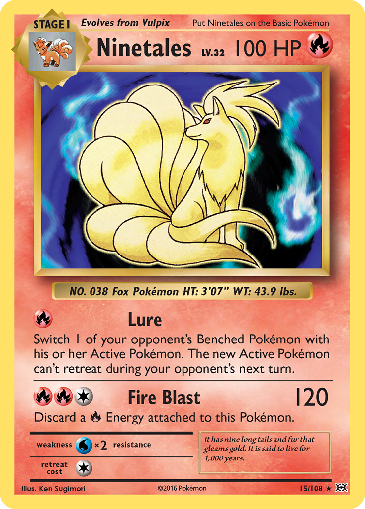 Evolutions Holo Ninetales #15/108
