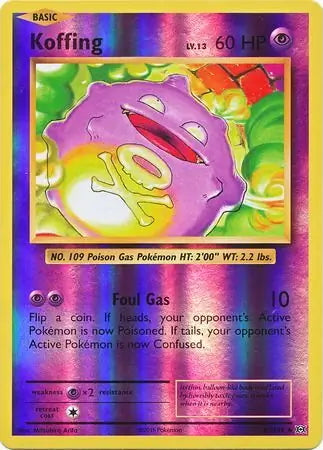 Evolutions Koffing #50/108 reverse holo