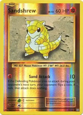 Evolutions Sandshrew #54/108 reverse holo