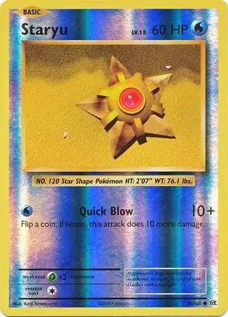 Evolutions Staryu #30/108 reverse holo