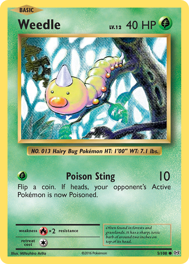 Evolutions Weedle #5/108