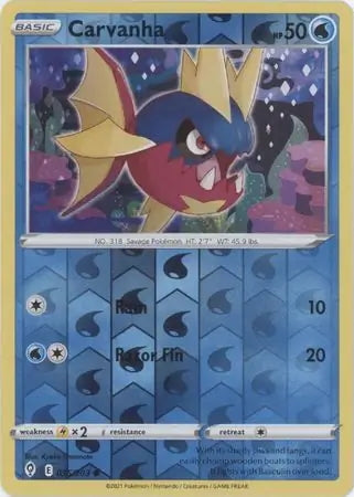 Evolving Skies Carvanha #35/203 reverse holo