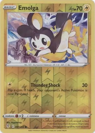 Evolving Skies Emolga #57/203 reverse holo