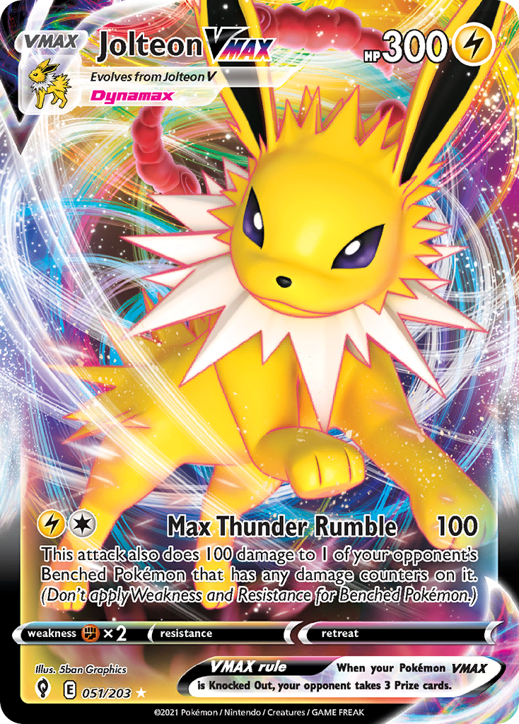 Evolving Skies Jolteon VMAX #51/203