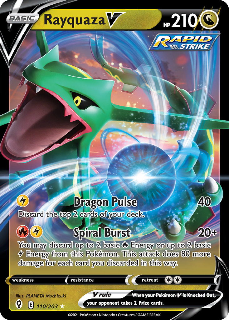 Evolving Skies Rayquaza V #110/203