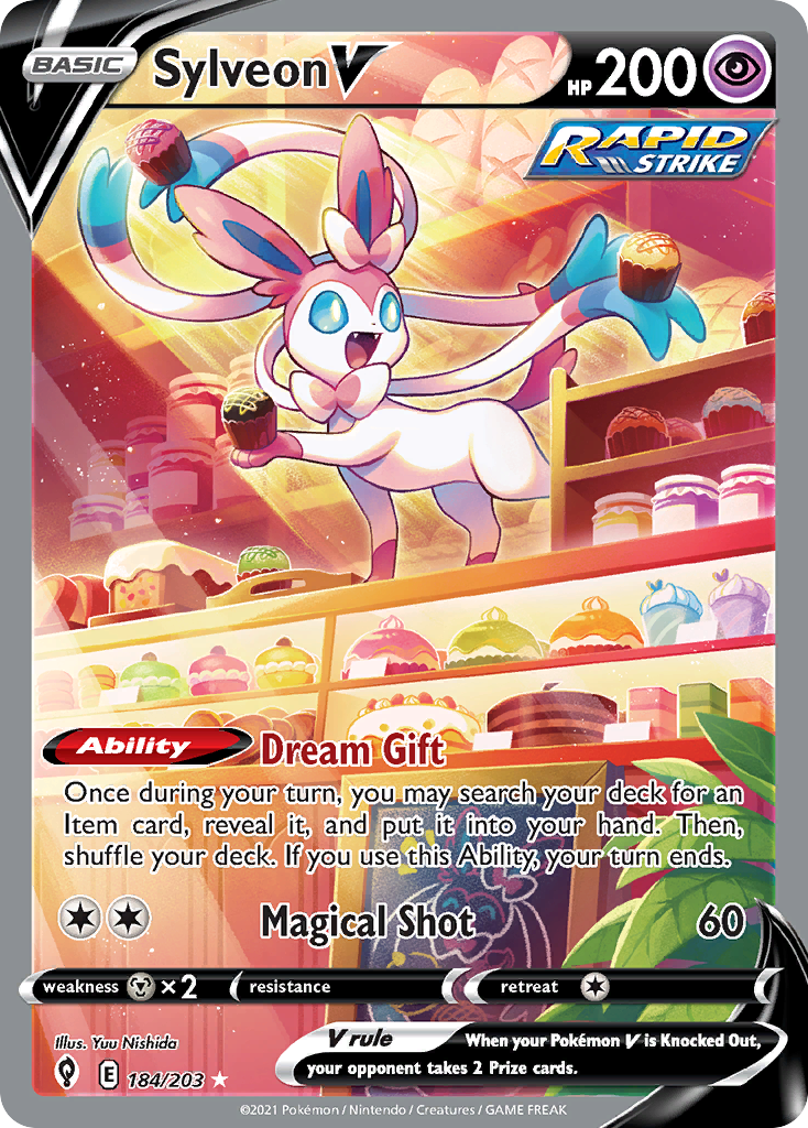 Evolving Skies Sylveon V #184/203