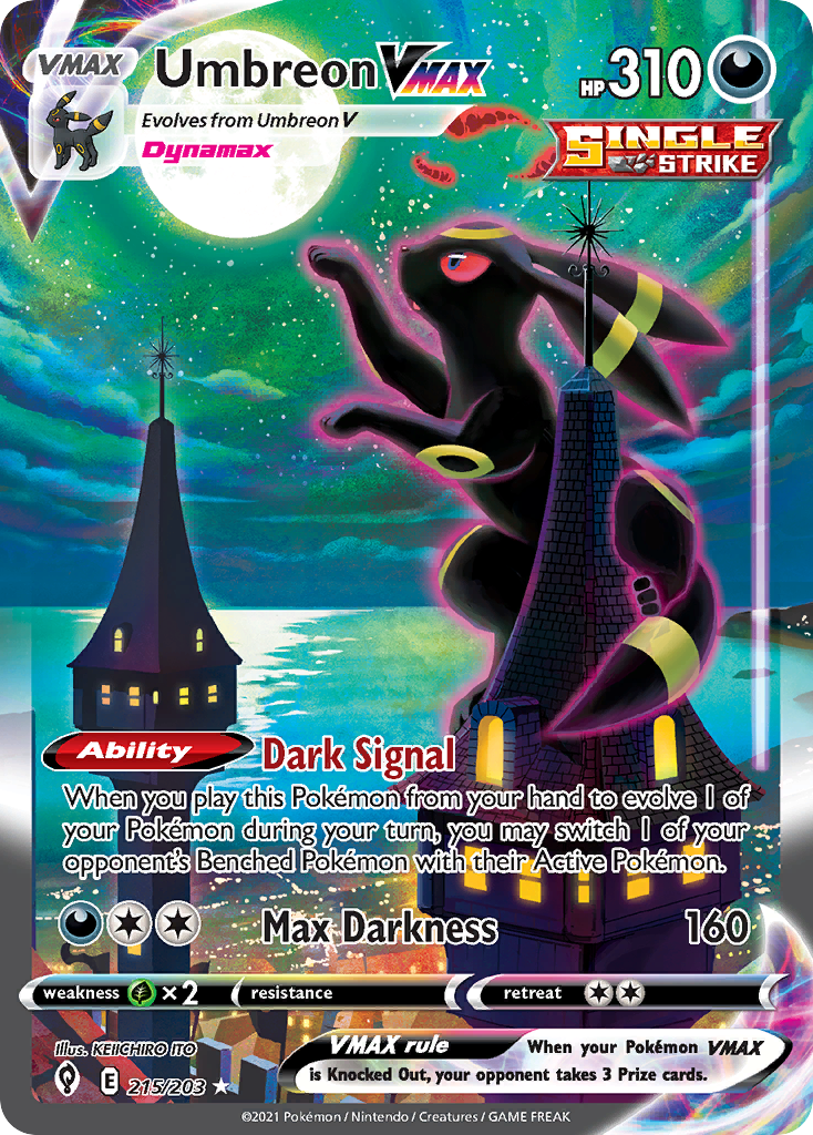 Evolving Skies Umbreon VMAX #215/203