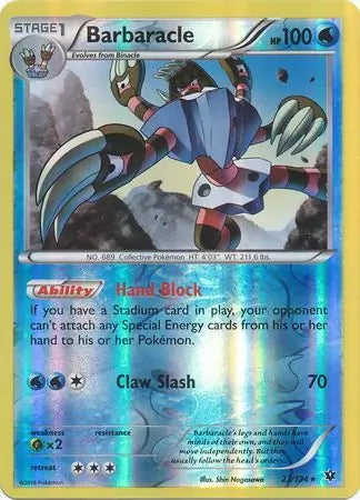Fates Collide Barbaracle #23/124 reverse holo