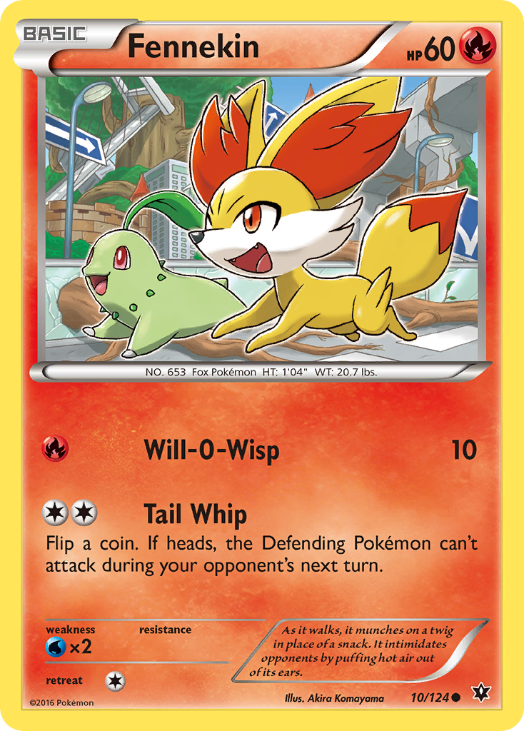Fates Collide Fennekin #10/124