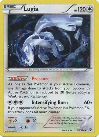 Fates Collide Lugia #78/124 Cracked Ice Holo