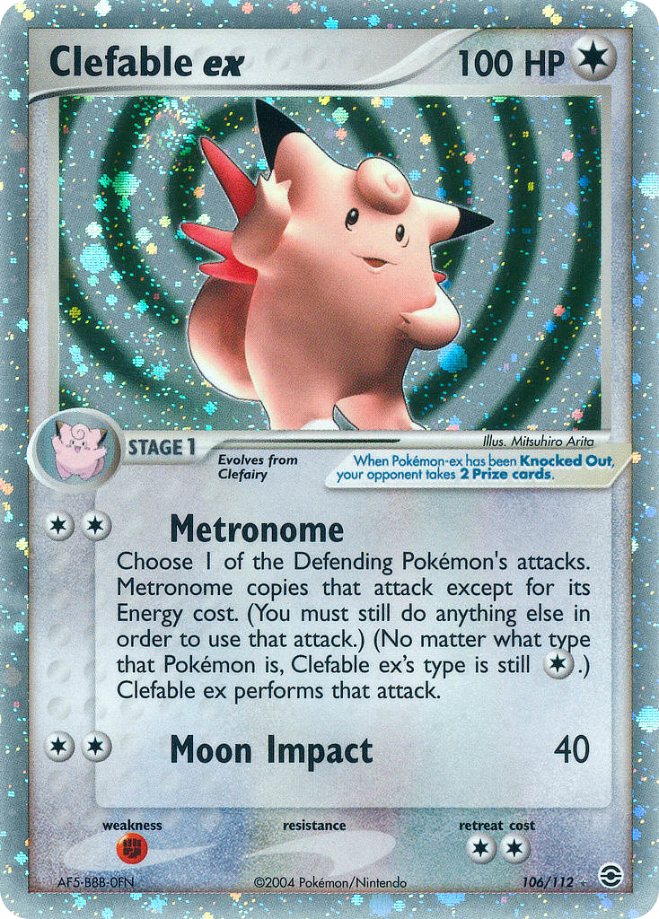 FireRed & LeafGreen Clefable ex #106/112
