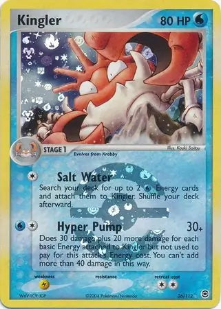 FireRed & LeafGreen Kingler #26/112 reverse holo