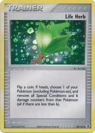 FireRed & LeafGreen Life Herb #93/112 reverse holo