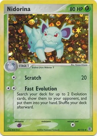 FireRed & LeafGreen Nidorina #40/112 reverse holo