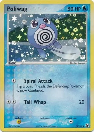 FireRed & LeafGreen Poliwag #75/112 reverse holo