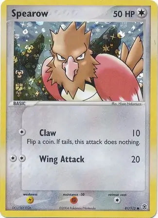 FireRed & LeafGreen Spearow #81/112 reverse holo