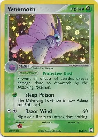 FireRed & LeafGreen Venomoth #49/112 reverse holo