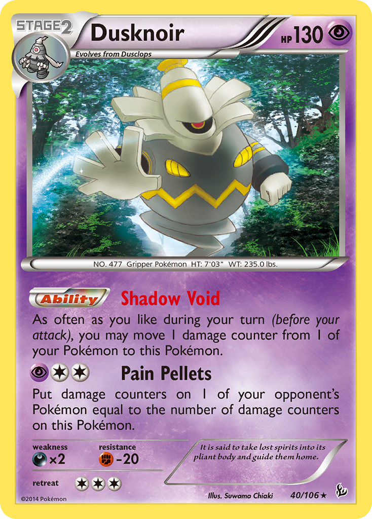 Flashfire Holo Dusknoir #40/106