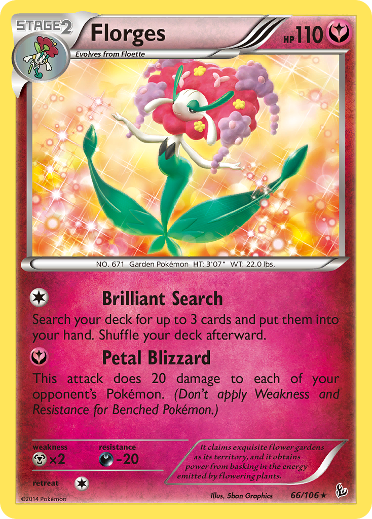 Flashfire Holo Florges #66/106