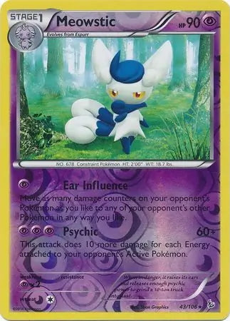 Flashfire Meowstic #43/106 reverse holo