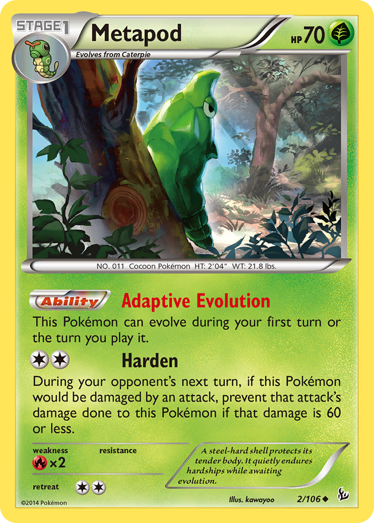 Flashfire Metapod #2/106