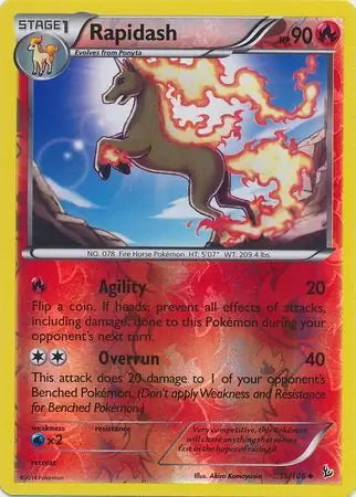 Flashfire Rapidash #15/106 reverse holo