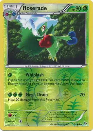 Flashfire Roserade #9/106 reverse holo