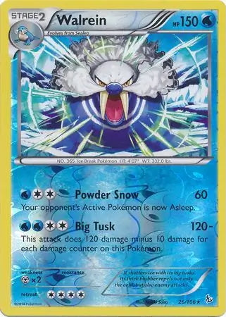 Flashfire Walrein #26/106 reverse holo