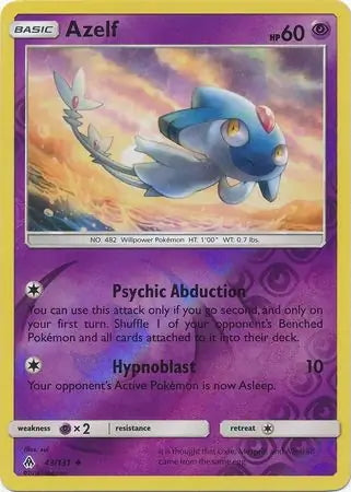 Forbidden Light Azelf #43/131 reverse holo