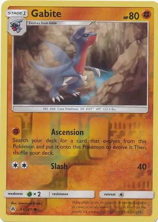 Forbidden Light Gabite #61/131 reverse holo
