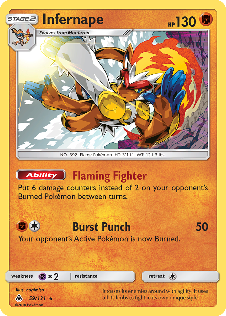 Forbidden Light Holo Infernape #59/131