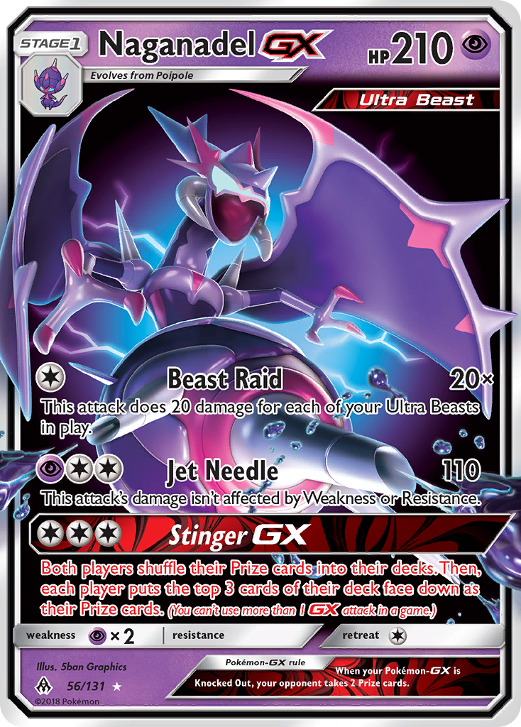 Forbidden Light Naganadel GX #56/131