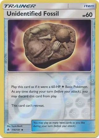 Forbidden Light Unidentified Fossil #116/131 reverse holo