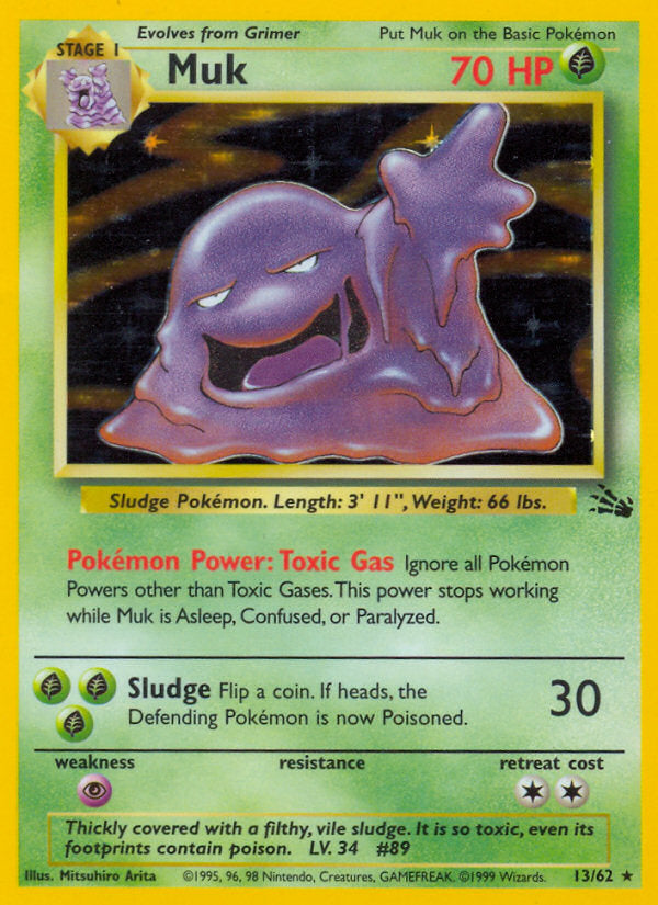 Fossil set Holo Muk #13/62 unlimited