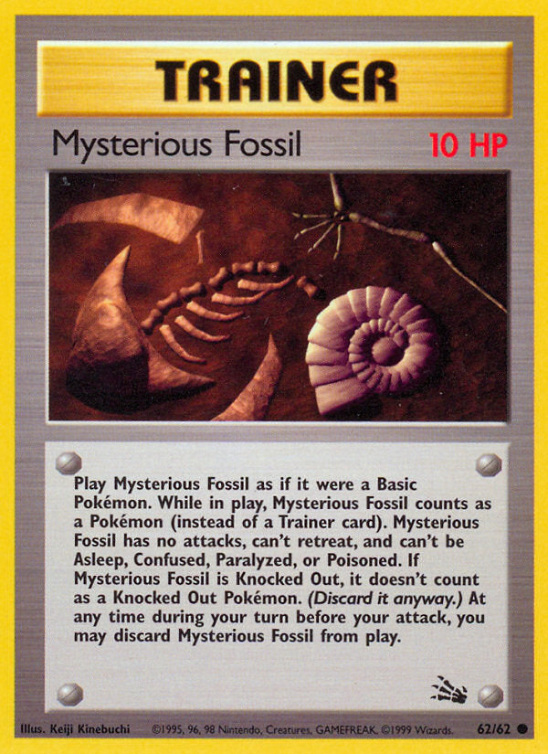 Fossil set Mysterious Fossil #62/62 unlimited