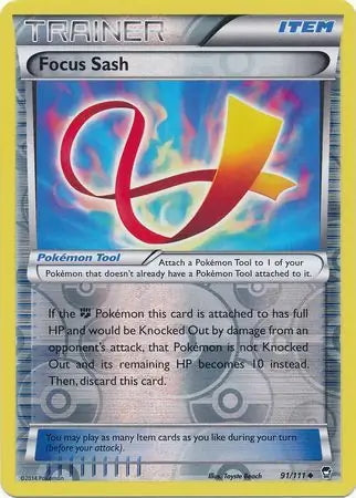 Furious Fists Focus Sash #91/111 reverse holo