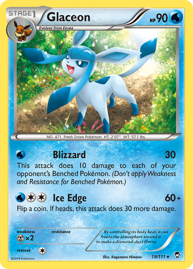 Furious Fists Glaceon #19/111