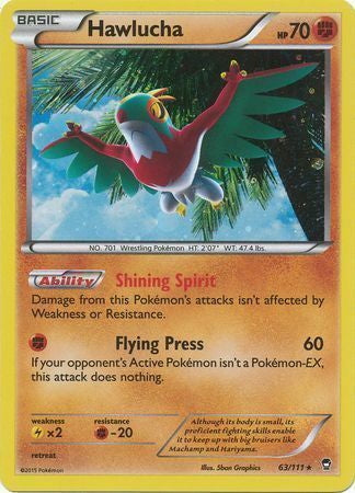 Furious Fists Hawlucha #63/111 Cosmos Holo